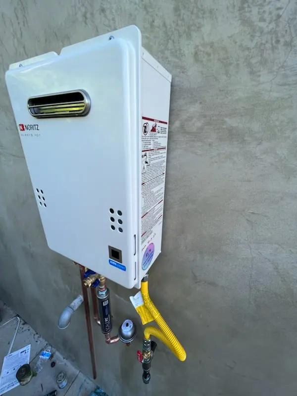 Tankless water heater installation for Damascus Manor homes