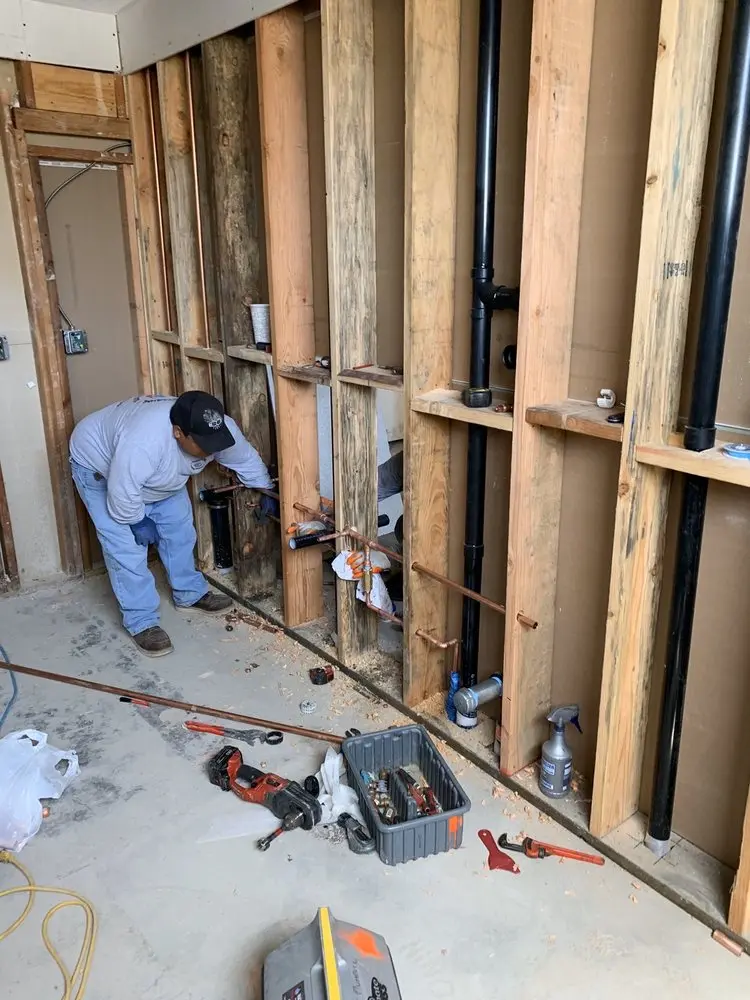 Commercial rough-in plumbing for Water Heater Replacement in Damascus Manor